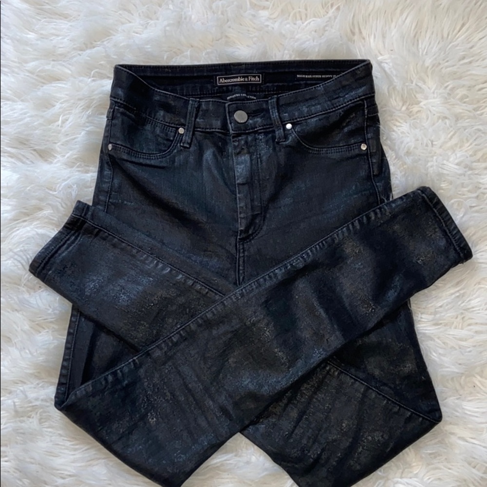 Abercrombie black skinny jeans